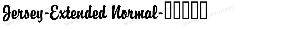 Jersey-Extended Normal字体转换